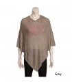 Vogue Grey Cashmere Poncho